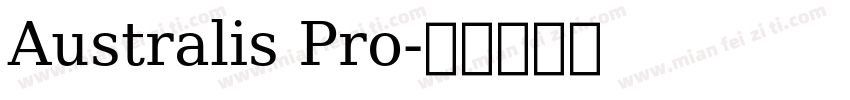 Australis Pro字体转换